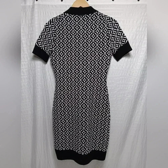 MICHAEL Michael Kors Black and White Geometric Mini Dress - Picture 3 of 14
